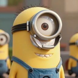 Emma Stone as a minion , fully detailed, high quality , 4k , octane render , soft lightening , masterpiece
