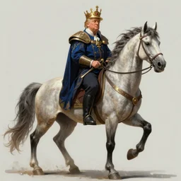 a detailed fantasy character portrait of Donald Trump as a Centaur king of arts by lauri blank, artgerm, evelyn de morgan, 8K, 50mm lens