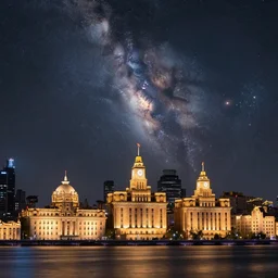 milky way astrophotography, The Bund, Shanghai by Thomas Heaton, f8, 14mm