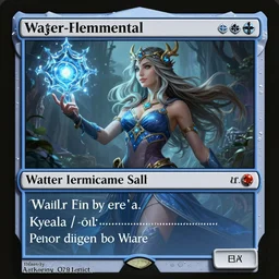 water-elemental female wizard in the style of magic the gathering, realistic, accurate body features, trending on artstation, artstationHD, artstationHQ, 4k, 8k