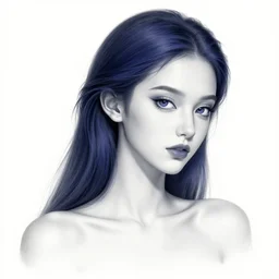 the portrait of a blueberry that resembles an absurdly beautiful, graceful, elegant skinny irene girl, an ultrafine hyperdetailed illustration by kim jung gi, irakli nadar, intricate linework, bright colors, octopath traveler, final fantasy, unreal engine 5 highly rendered, global illumination, radiant light, detailed and intricate environment