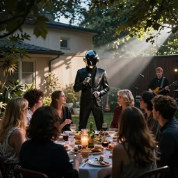 daft punk performing at my back yard bbq