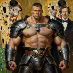 portrait of fully dressed thick muscular mai shiranui wearing heavy body armour by alexander mcqueen, by roberto ferri, by tom bagshaw, by j. c. leyendecker and klimt, by austin osman spare, highly detailed oil painting, very intricate, cinematic lighting, award - winning, american romanticism, artstation, cgsociety, official art, octane