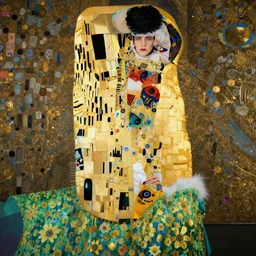 fashion editorial by Gustav Klimt. highly detailed. 8k. depth of field. photography
