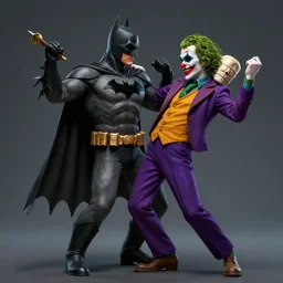 digital art of the batman and the joker dancing, highly detailed, trending on artstation, hyper detailed, detailed faces