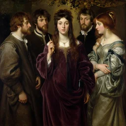 a beautiful painting of marissa tomei by john everett millais and dante gabriel rossetti and john collier and john william waterhouse, preraphaelite, detailed, trending on artstation, hd, masterpiece