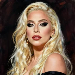 lady gaga by norman rockwell