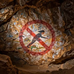 forbidden cave painting