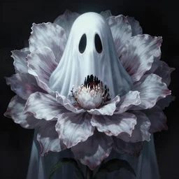 ghost of the flower by Anna Dittmann, digital art, horror, trending on artstation, anime arts, featured on Pixiv, HD, 8K, highly detailed, good lighting, beautiful, epic, masterpiece