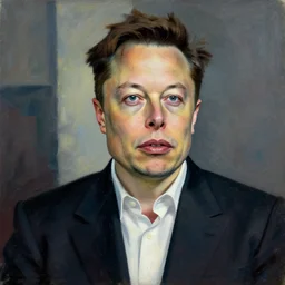 a portrait of elon musk by pablo picasso, cubism