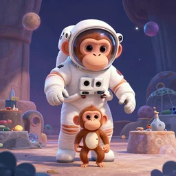 pixar movie posters about monkey astronauts animated film