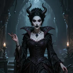 a wicked step mother who is half human-Devil 8k