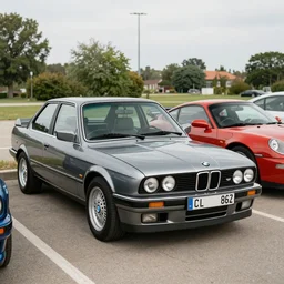 bmw e 3 0, porsche 9 1 1, kyza saleem, realistic, 4 k