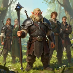 portrait of the spring halfling brute wearing stormcraddle (halberd) by artgerm and Craig Mullins, James Jean, Andrey Ryabovichev, Mark Simonetti and Peter Morbacher 16k