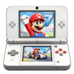 mario kart 7 for the Nintendo 3ds with barack obama featuring in the cover image in classic Nintendo mii style, 4k, concept art