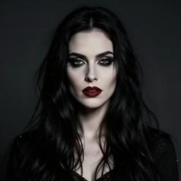 The goth assassin, portrait, by Richard Avedon