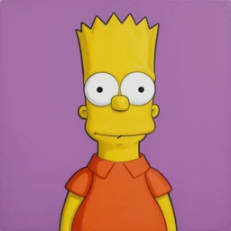 portrait of demonic bart simpson, highly detailed, centered, solid color background, oil painting, artstation, concept art, smooth, sharp focus, illustration, psychedelic vibrant colors, michael whelan, artgerm, donato giancola, basil gogos, joseph christian leyendecker, les edwards, candra hope, ed repka, wlop