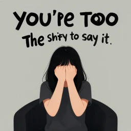 you're too shy to say it, digital art