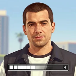sam hyde as a gta 4 character, gta 4 loading screen, portrait, closeup, by stephen bliss, by ross tran, highly detailed, trending on artstationhq