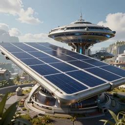 solarpunk, ultra detailed, cinematic shot, photorealistic, octane render, high definition, fine details