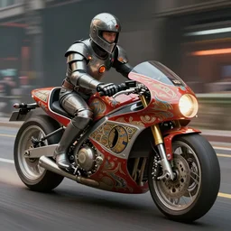moebius painting, the incal, maserati tipo 1 5 1, hyper real render, highly detailed, ornate, octane, cinematic, driver rider, knight rider kitt, motorcycle motorbike, blade runner 2 0 4 9, star wars