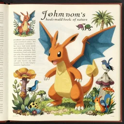 detailed illustration of a pokemon in 1 8 8 0 johnson's household book of nature by gerard van spaendonck, ernst haeckel, alexander marshal, matte artwork, artstation
