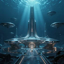 star wars concept art by greg rutkowski, an underwater city, elegant, beautiful cinematic ilumination, artstation hq.