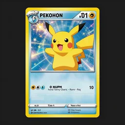 a card of a new pokemon online trade card game. , card game , design, card , art station
