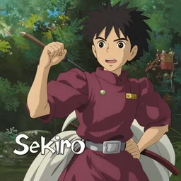 still image from the new studio ghibli animated film'sekiro : shadows die twice'