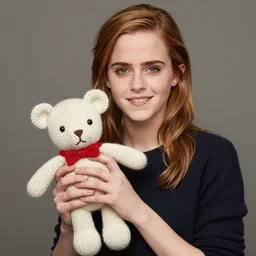 emma watson made of plushie a knitted  plushie