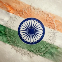 indian flag, intricate detail, ornate, conceptual art, soft light, art by artgerm