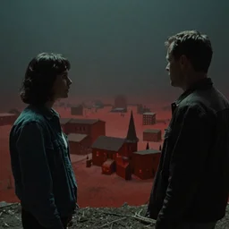 stanley kubrick cinematography, cosmic horror, psychedelic horror, high plains drifter red town, horror, atmospheric haze, film. film still, 1 6 mm cinematography. gregory crewdson, annie leibovitz