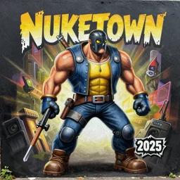 nuketown 2025 painted by Tim White,