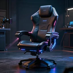 cyberpunk chair with lasers, ultrarealistic, cinematic light, 5 0 mm camera