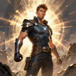 Karl Urban  as an Apex Legends character digital illustration portrait design by, Mark Brooks and Brad Kunkle detailed, gorgeous lighting, wide angle action dynamic portrait