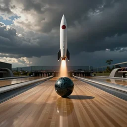 rocket-powered bowling ball