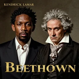 album art for a collaboration between kendrick lamar and beethoven
