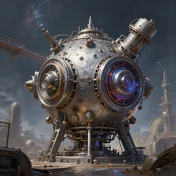 machinery to create a new universe ancient reactor highly detailed painting 8 k