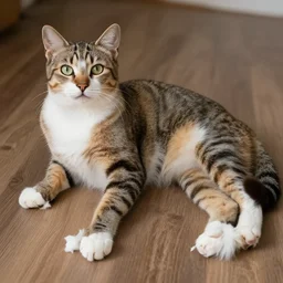 extremely long cat, photo, detailed, 4k