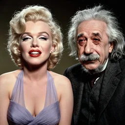 marilyn monroe and albert einstein crying