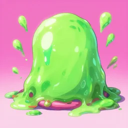 a woman made of slime, anime key visual