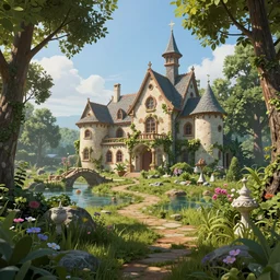 fairy tale place, trending on artstation, by octane render