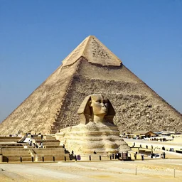 an Egyptian pyramid in center of Tokyo