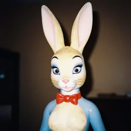 film photography of captain jessica rabbit, head and shoulders photography. kodak ektar 4 0 0. canon f 1. 2.