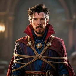 doctor strange tied up with webs