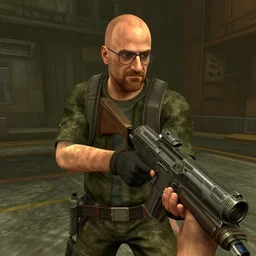 a screenshot of saul goodman in a quake iii arena deathmatch