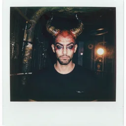 portrait in the sewers of satan in new york, polaroid, vintage photo, grainy, damaged, faded, highly detailed realistic, 5 0 mm, dslr, hd, 8 k, hasselblad film bokeh, soft light photographed on expired color film