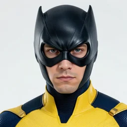 blackcat marvel, perfect face, high detail, intricate yellow and blue suit, marvel comics, catwoman pose, studio muti, greg rutkowski makoto shinkai takashi takeuchi studio ghibli