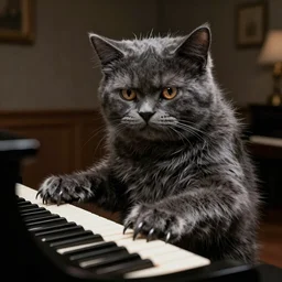 stunning portrait of the piano monster