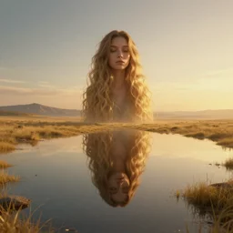 symmetry!! she became nothing but a faint memory in his mind, surreal landscape, golden hour, very detailed, perfect composition, perfect lighting, 4 k, trending on artstation, greg rutkowski, derek zabrocki, artgerm, realistic, octane render, 3 d, blender, unreal engine